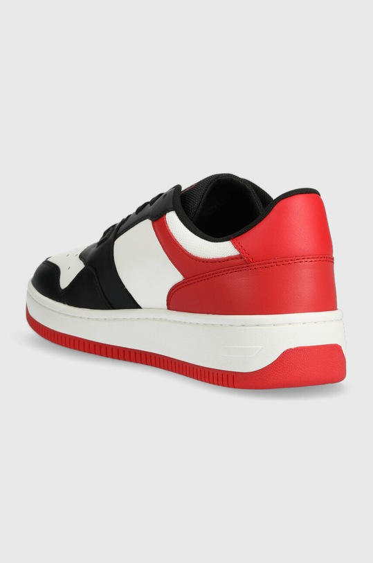 Încălțăminte Tommy Jeans sneakers din piele BASKET LEATHER EM0EM01162 rosu