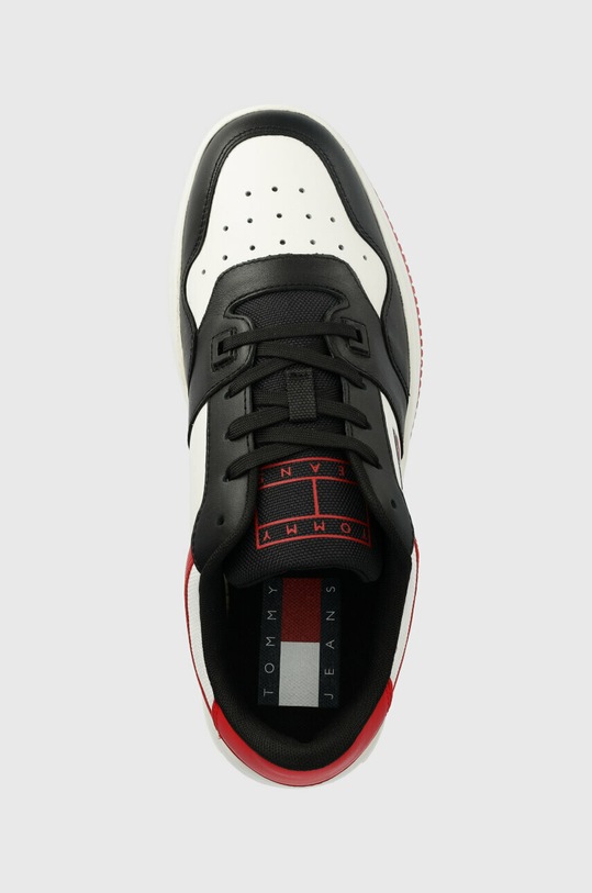 Tommy Jeans sneakers din piele BASKET LEATHER rosu EM0EM01162