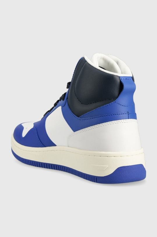 Încălțăminte Tommy Jeans sneakers din piele MID CUT BASKET EM0EM01164 albastru