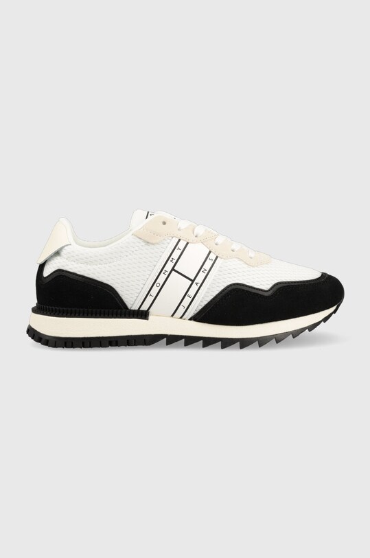 Кроссовки Tommy Jeans RUNNER MIX MATERIAL замш чёрный EM0EM01167