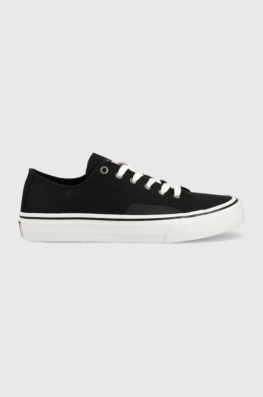 Tommy Jeans tenisi SKATE CANVAS ESS negru EM0EM01175