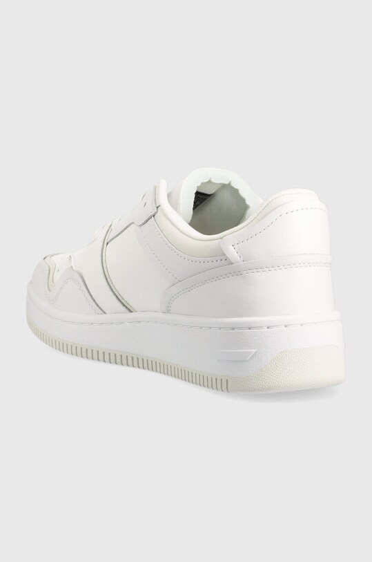 Încălțăminte Tommy Jeans sneakers din piele BASKET CUPSOLE EM0EM01194 alb