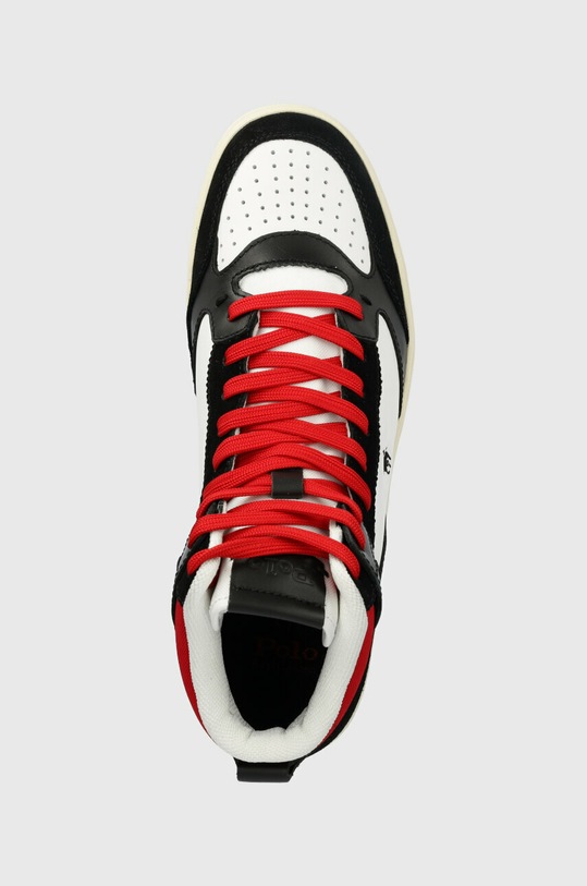 Polo Ralph Lauren sneakersy skórzane Polo Crt Hgh czarny 809892297001
