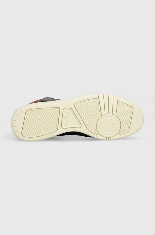 Polo Ralph Lauren sneakersy skórzane Polo Crt Hgh 809892297001 czarny