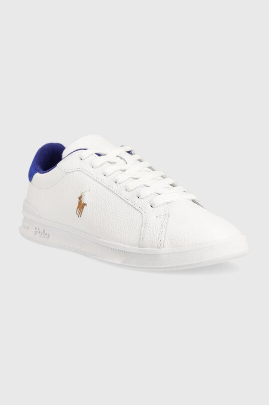 Δερμάτινα αθλητικά παπούτσια Polo Ralph Lauren HRT CT II 809892328001 λευκό SS23