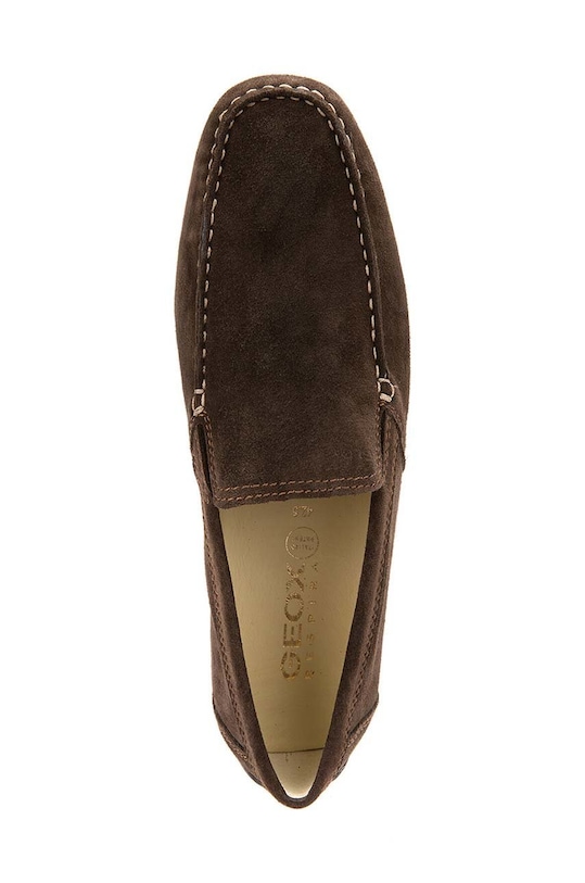 Geox mocasini din piele intoarsa UOMO MONER U1144V.00022.C6009 maro