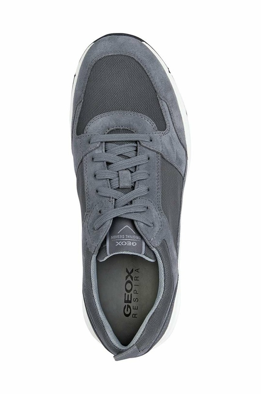 Semišové sneakers boty Geox U RADENTE U35CZA.02214.C9371 šedá