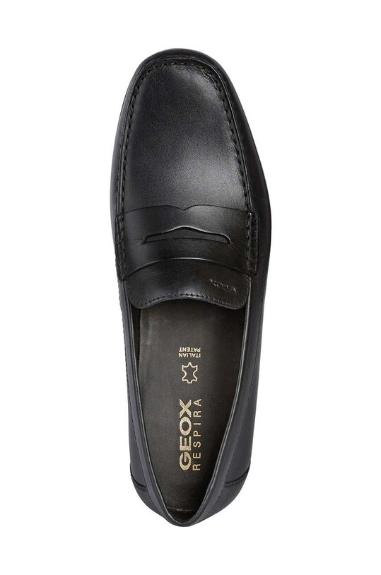 Geox mocasini de piele Ascanio U250WA.00043.C9999 negru