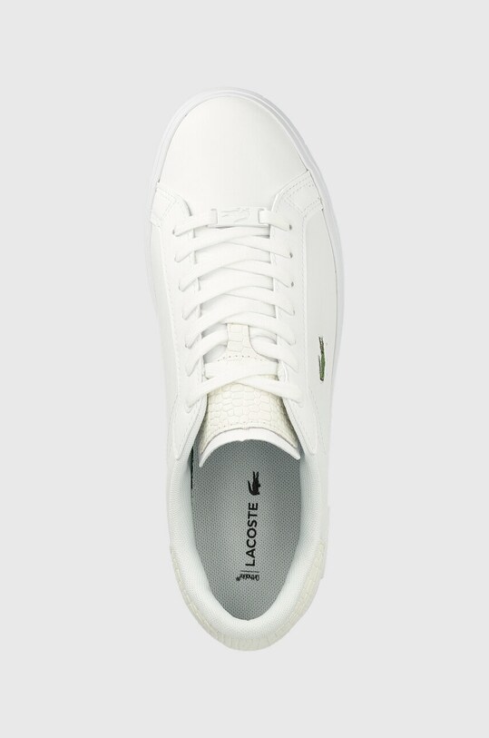 Lacoste sneakersy skórzane POWERCOURT biały 41SMA0030