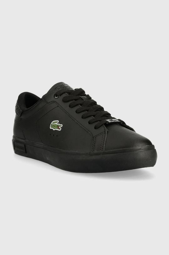 Lacoste sneakersy skórzane POWERCOURT 41SMA0030 czarny SS23