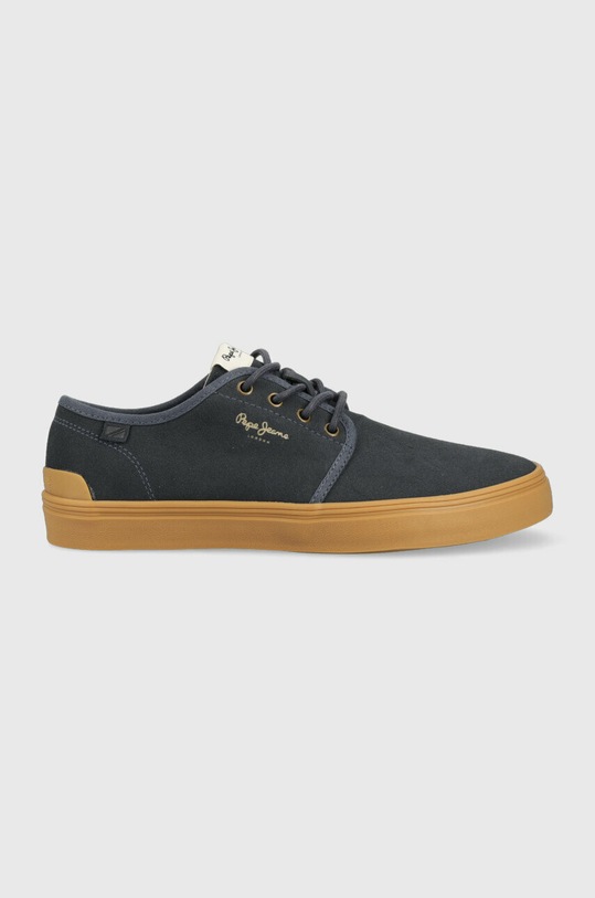 Semišové polobotky Pepe Jeans COLIN casual námořnická modř PMS10309