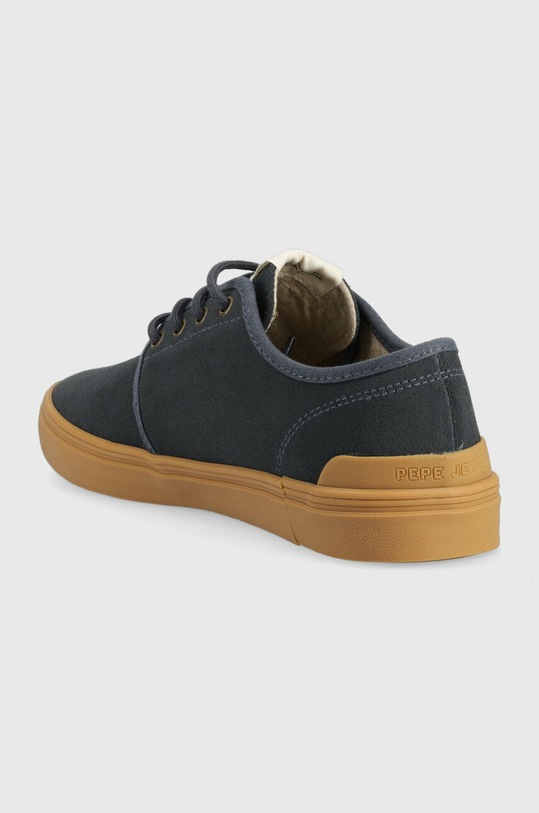Boty Semišové polobotky Pepe Jeans COLIN PMS10309 námořnická modř
