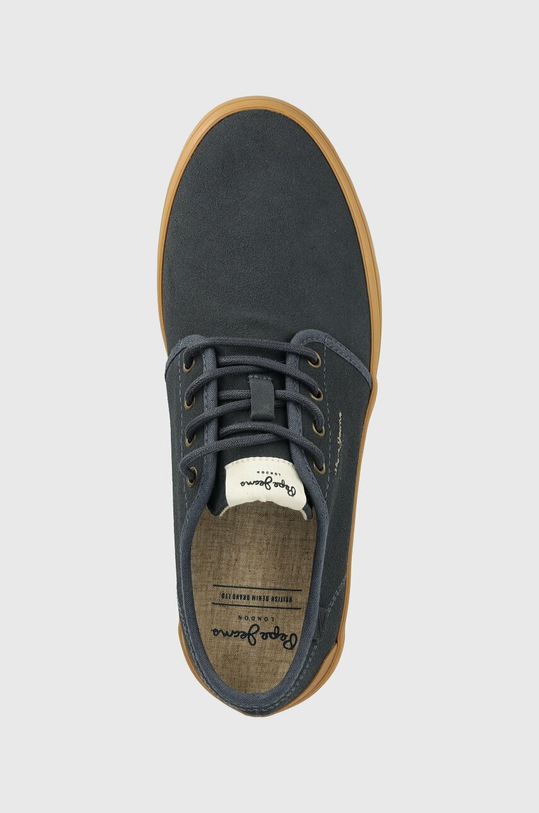 Semišové polobotky Pepe Jeans COLIN námořnická modř PMS10309