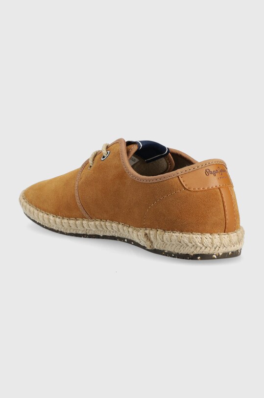 Παπούτσια Εσπαντρίγιες σουέτ Pepe Jeans TOURIST TOURIST PMS10314 καφέ