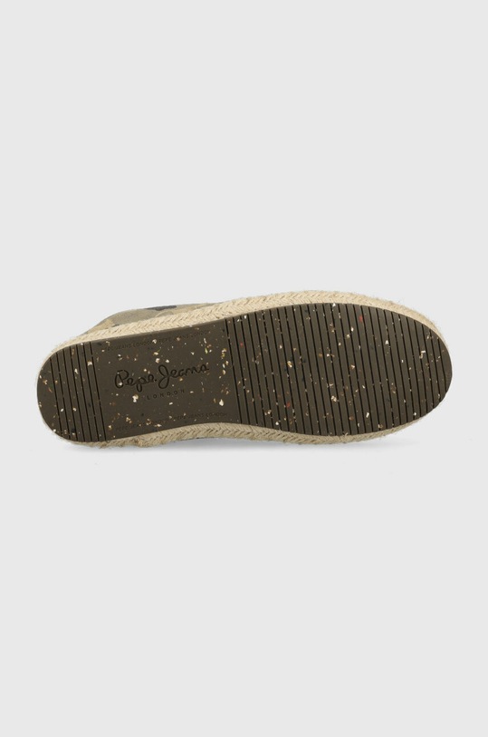 Semišové espadrilky Pepe Jeans TOURIST PMS10315 zelená