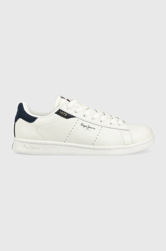 Sneakers boty Pepe Jeans PLAYER přírodní kůže bílá PMS30902
