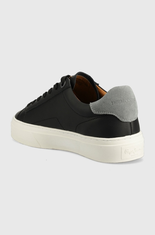Obuwie Pepe Jeans sneakersy skórzane YOGI PMS30930 czarny
