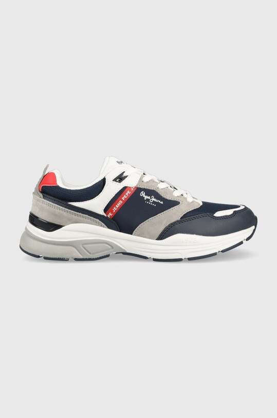 Pepe Jeans sneakersy DAVE skóra zamszowa granatowy PMS30935