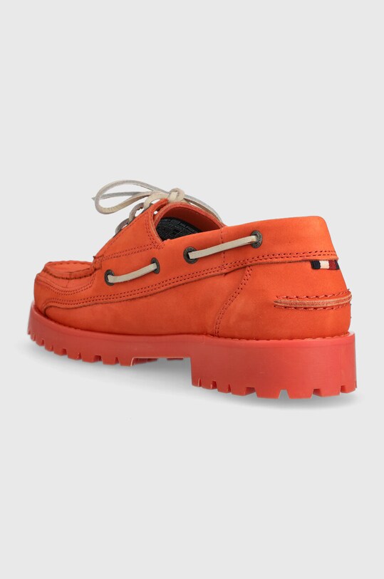 Boty Semišové mokasíny Tommy Hilfiger TH BOAT SHOE CLASSIC NUBUCK FM0FM04447 oranžová