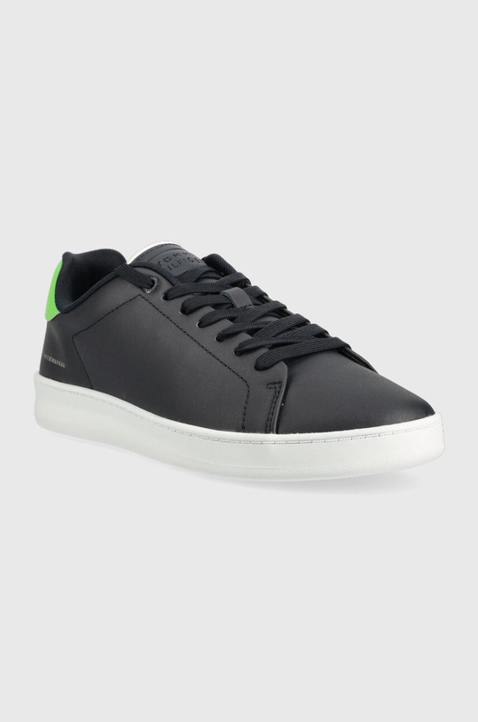 Δερμάτινα αθλητικά παπούτσια Tommy Hilfiger COURT SNEAKER LEATHER CUP FM0FM04483 σκούρο μπλε SS23