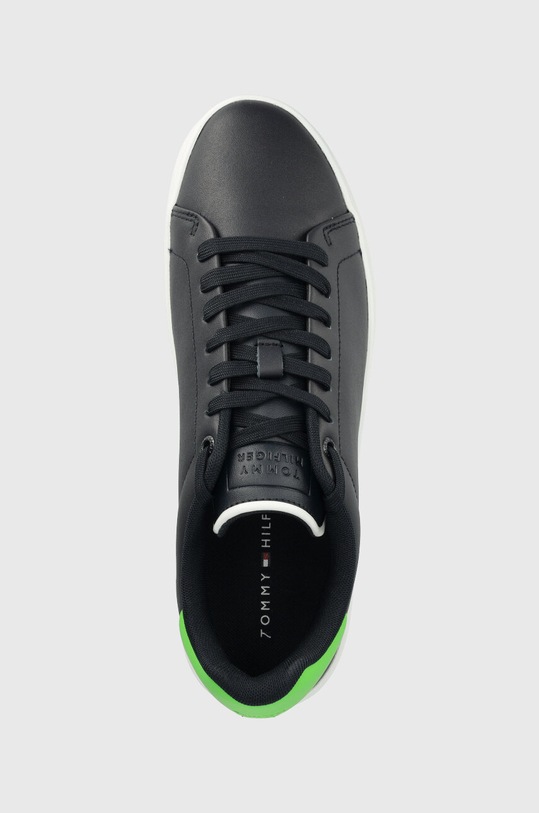 Δερμάτινα αθλητικά παπούτσια Tommy Hilfiger COURT SNEAKER LEATHER CUP σκούρο μπλε FM0FM04483
