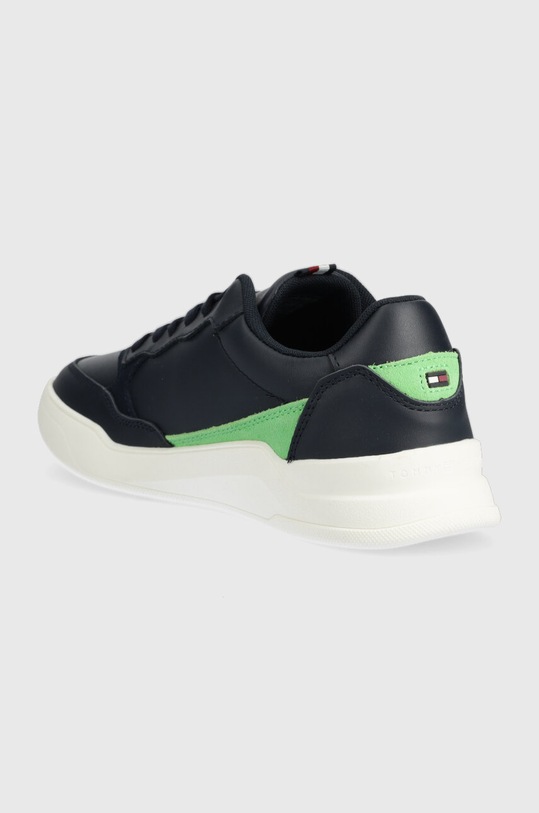 Obuwie Tommy Hilfiger sneakersy skórzane ELEVATED CUPSOLE LEATHER FM0FM04490 granatowy