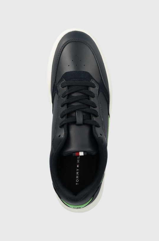 Tommy Hilfiger sneakersy skórzane ELEVATED CUPSOLE LEATHER granatowy FM0FM04490