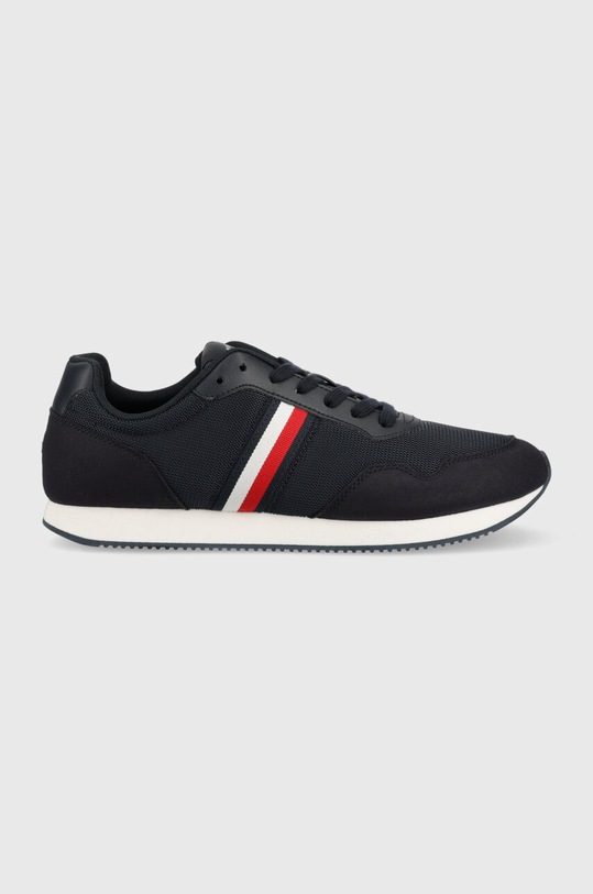 Кросівки Tommy Hilfiger CORE LO RUNNER імітація лицьової шкіри темно-синій FM0FM04504