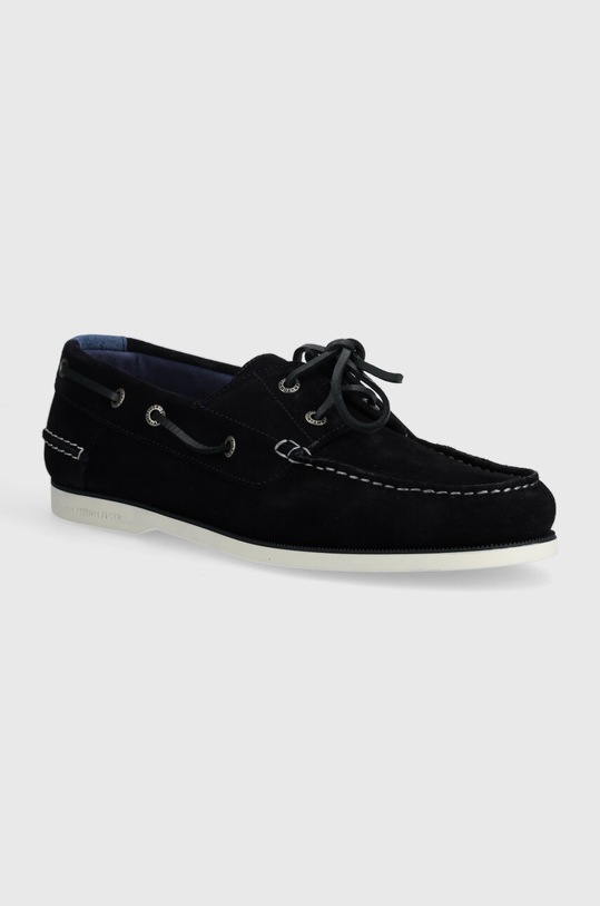 Mokasinke od brušene kože Tommy Hilfiger TH BOAT SHOE CORE SUEDE brušena koža mornarsko plava FM0FM04505