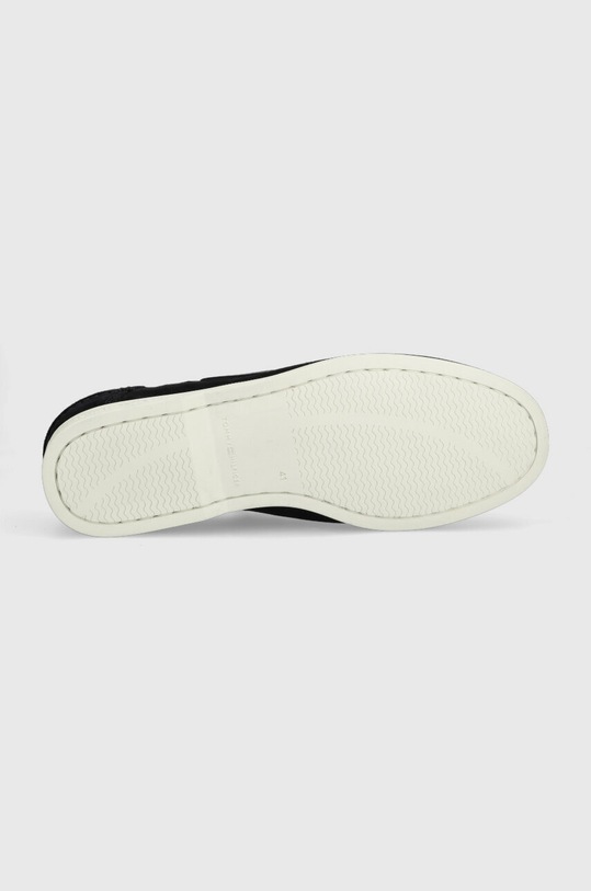 Велурени мокасини Tommy Hilfiger TH BOAT SHOE CORE SUEDE FM0FM04505 тъмносин