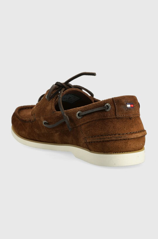 Obuwie Tommy Hilfiger mokasyny zamszowe TH BOAT SHOE CORE SUEDE FM0FM04505 brązowy