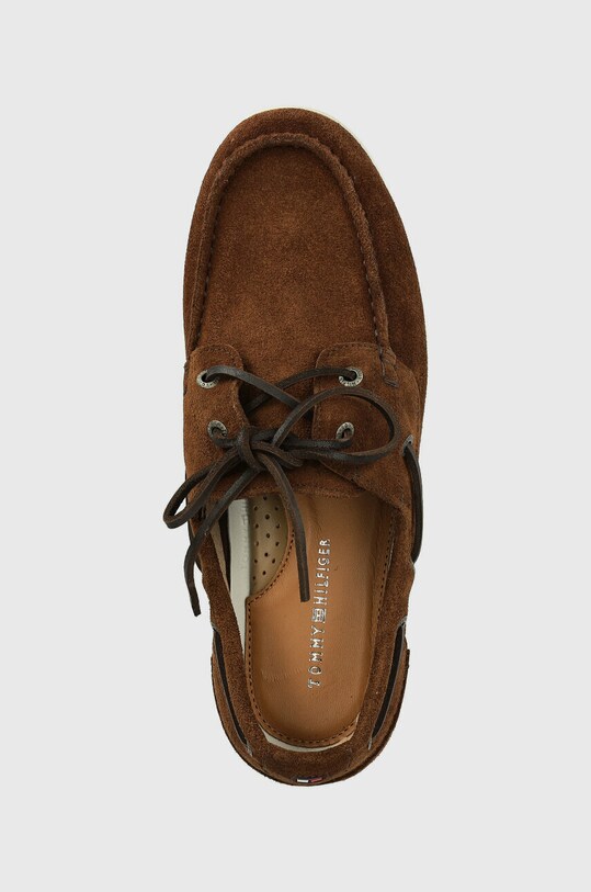 Tommy Hilfiger mokasyny zamszowe TH BOAT SHOE CORE SUEDE brązowy FM0FM04505
