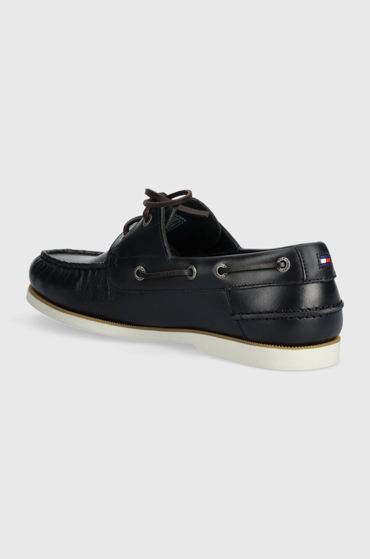 Obuwie Tommy Hilfiger mokasyny skórzane TH BOAT SHOE CORE LEATHER FM0FM04506 granatowy