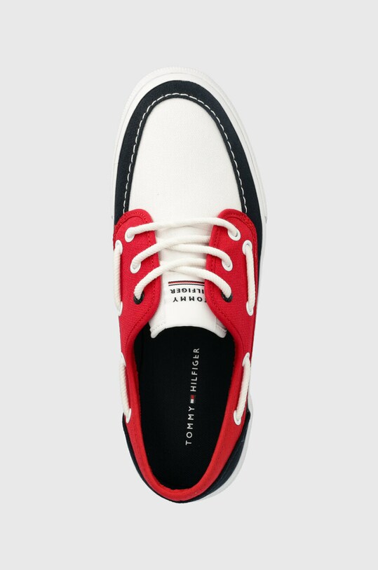 Tommy Hilfiger tenisówki CORE BOAT SHOE CANVAS czerwony FM0FM04510