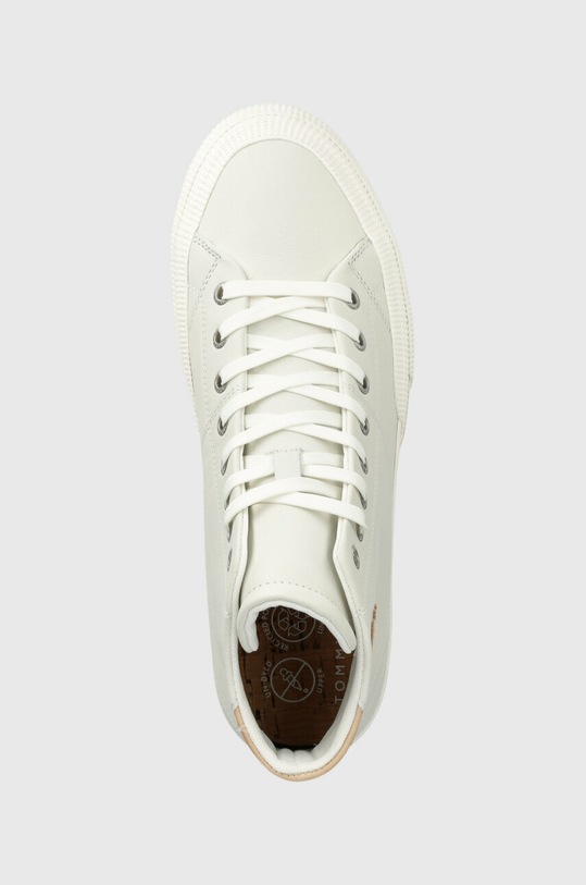 Δερμάτινα ελαφριά παπούτσια Tommy Hilfiger TH HI VULC PREMIUM UNDYED γκρί FM0FM04513