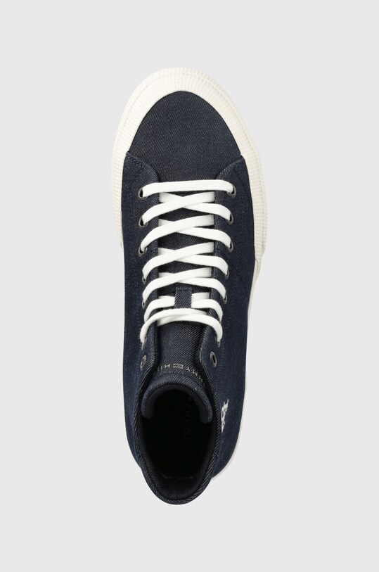 Πάνινα παπούτσια Tommy Hilfiger TH HI VULC PREMIUM DENIM σκούρο μπλε FM0FM04542