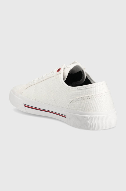 Obuv Tenisky Tommy Hilfiger CORE CORPORATE VULC CANVAS FM0FM04560 biela