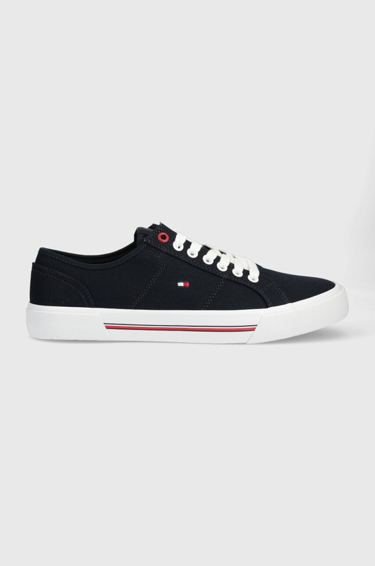 Tommy Hilfiger tenisówki CORE CORPORATE VULC CANVAS granatowy FM0FM04560