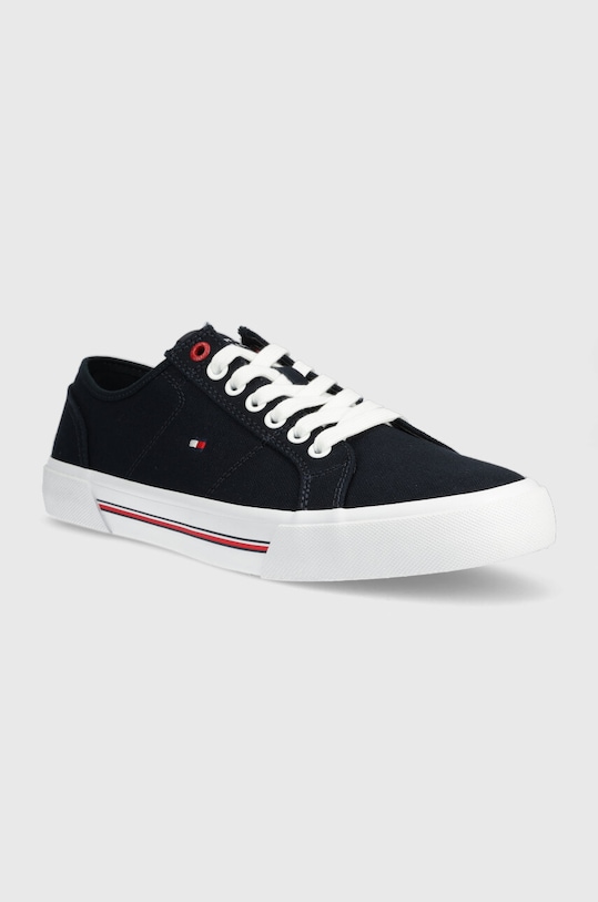 Tommy Hilfiger tenisówki CORE CORPORATE VULC CANVAS FM0FM04560 granatowy SS23