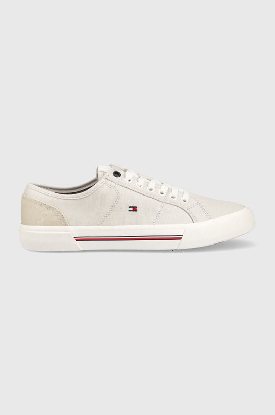 Tommy Hilfiger tenisi CORE CORPORATE VULC CANVAS gri FM0FM04560