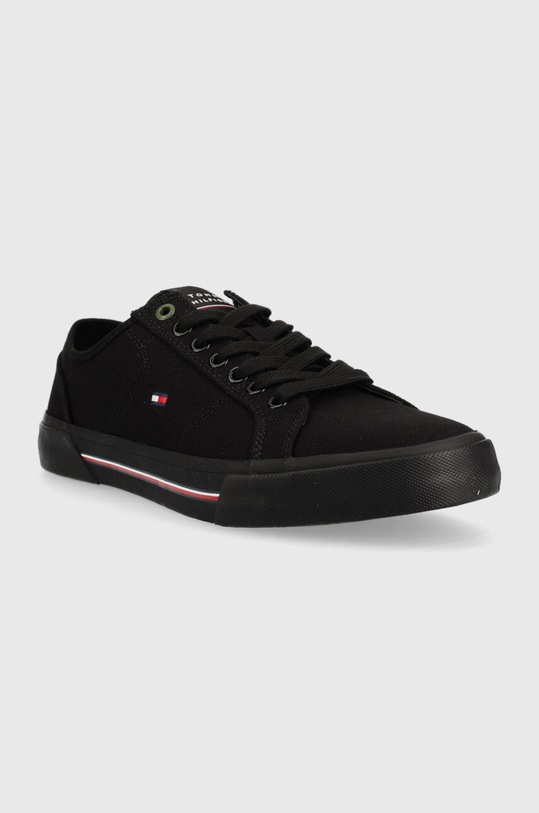 Tommy Hilfiger tenisówki CORE CORPORATE VULC CANVAS FM0FM04560 czarny SS23