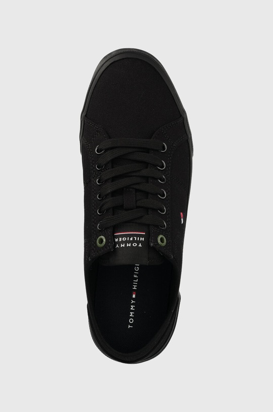 Tommy Hilfiger tenisówki CORE CORPORATE VULC CANVAS czarny FM0FM04560
