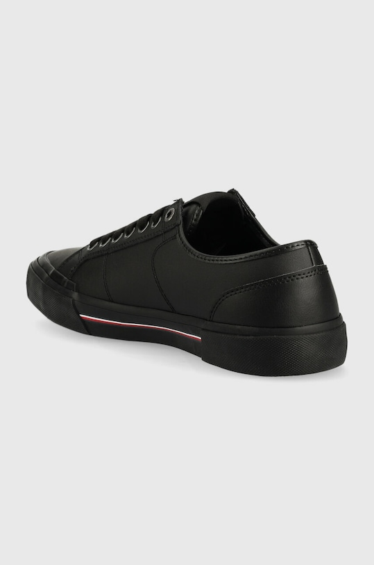 Obuv Kožené tenisky Tommy Hilfiger CORE CORPORATE VULC LEATHER FM0FM04561 čierna