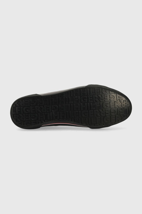 Kožené tenisky Tommy Hilfiger CORE CORPORATE VULC LEATHER FM0FM04561 čierna