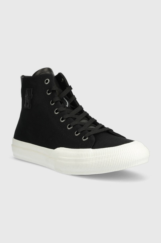 Πάνινα παπούτσια Tommy Hilfiger TH HI VULC PREMIUM BANANATEX FM0FM04572 μαύρο SS23