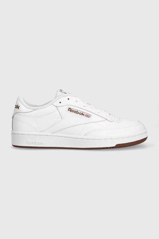 Reebok Classic sneakers din piele Club C 85 mic de statură alb FZ6012