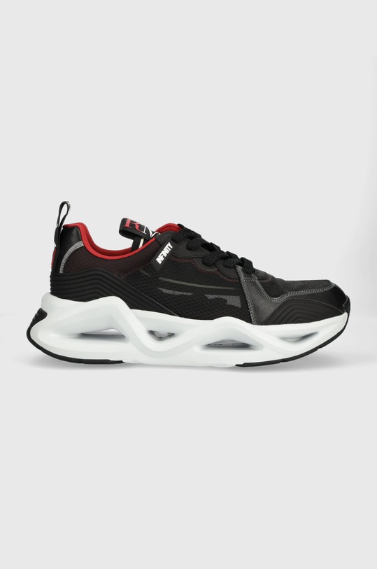 EA7 Emporio Armani sneakersy imitacja skóry licowej czarny X8X143.XK330.S515