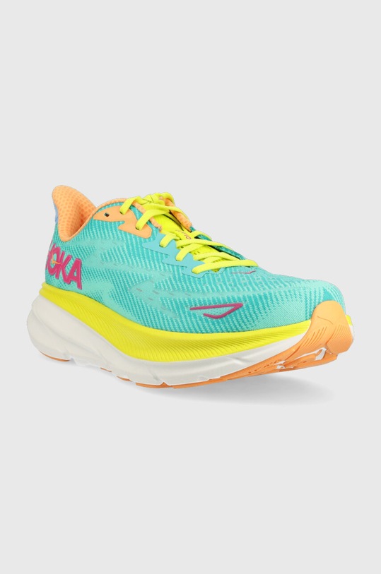 Hoka buty do biegania Clifton 9 1127895 turkusowy SS25
