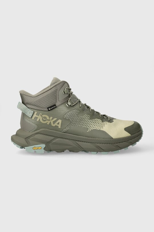 Ботинки Hoka One One Trail Code GTX без утепления зелёный 1123165
