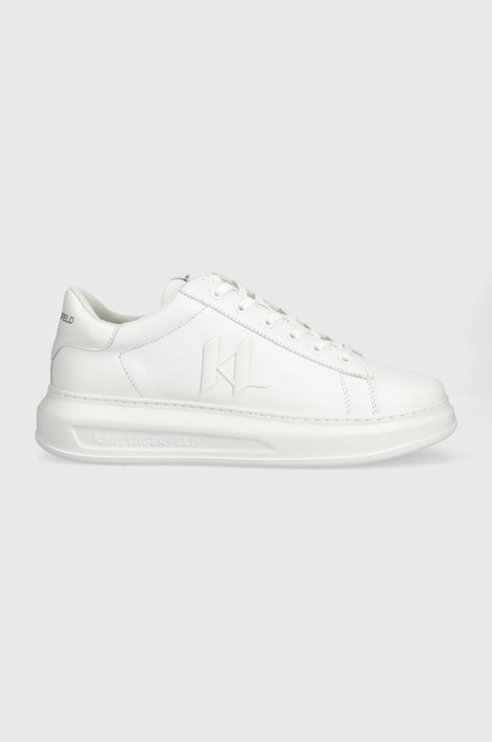 Kožené tenisky Karl Lagerfeld KAPRI MENS nízký bílá KL52515.01W